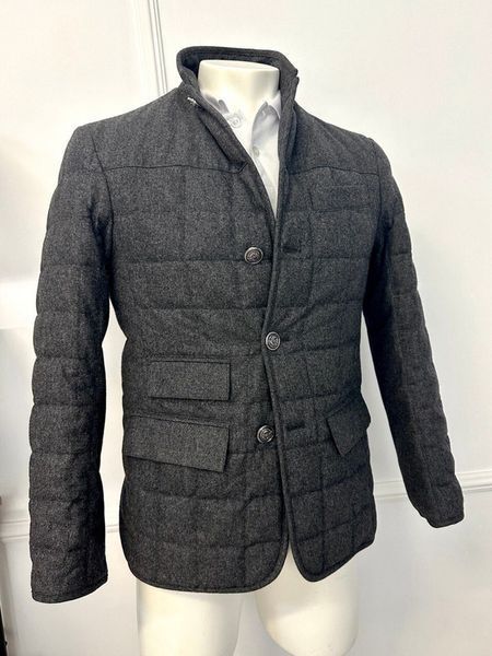 Brooks Brothers Black Fleece Quilted Bomber Jacket Woolen Flannel