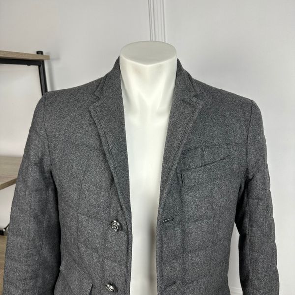 Brooks Brothers Black Fleece Quilted Bomber Jacket Woolen Flannel
