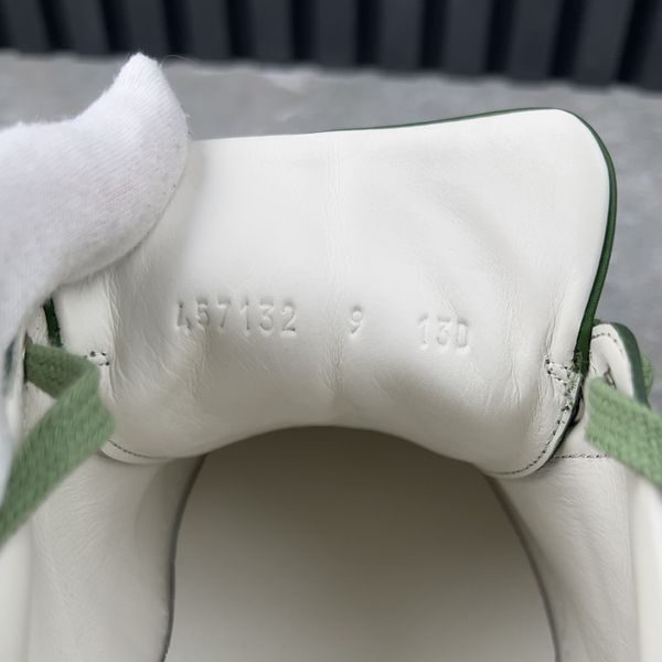 Special Edition Ace Web Sneakers Tiger Embroidered Green Leather