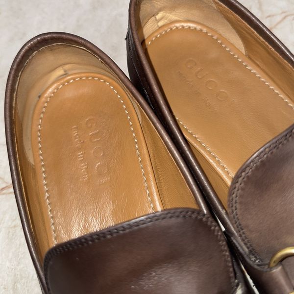 Jordaan Horsebit Loafers Brown Patina Leather