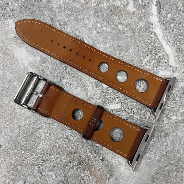 Apple Rallye ремінець для годинника зі шкіри Fauve Barenia 44 mm 013 фото