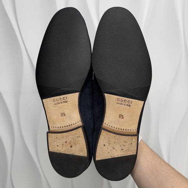 Jordaan Web Horsebit Loafers Blue Suede