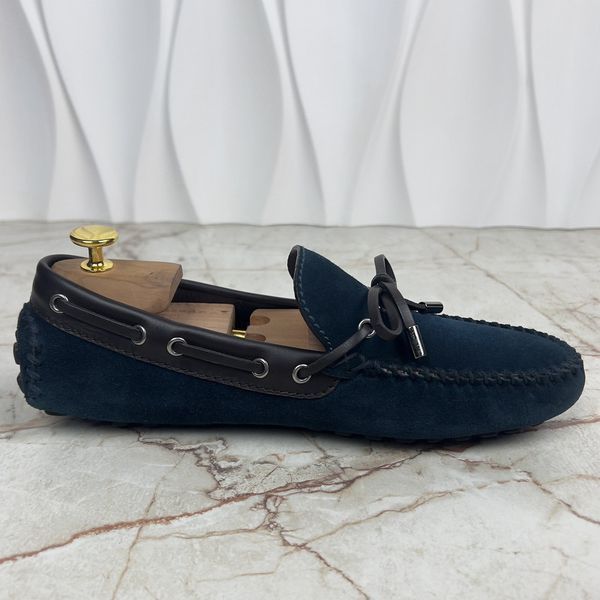Arizona Tasseled Moccasin Blue Suede