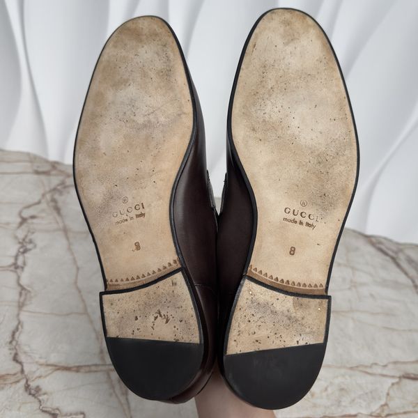 Jordaan Horsebit Loafers Brown Patina Leather