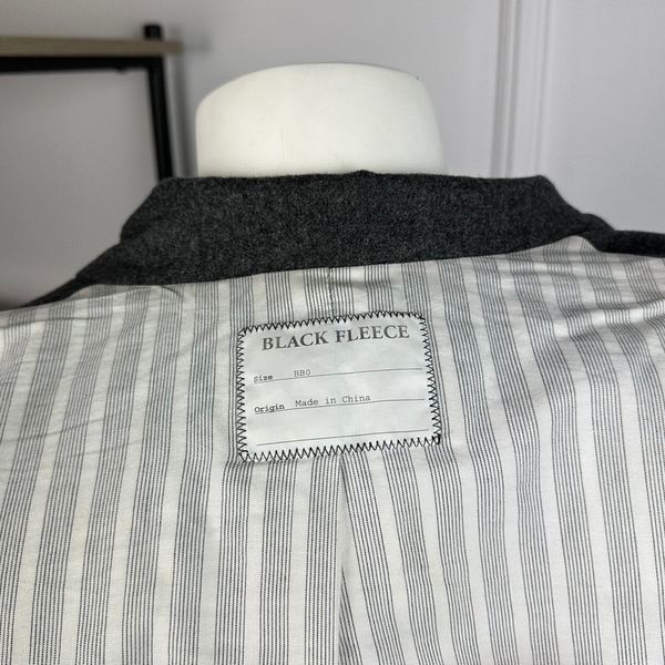 Brooks Brothers Black Fleece Quilted Bomber Jacket Woolen Flannel