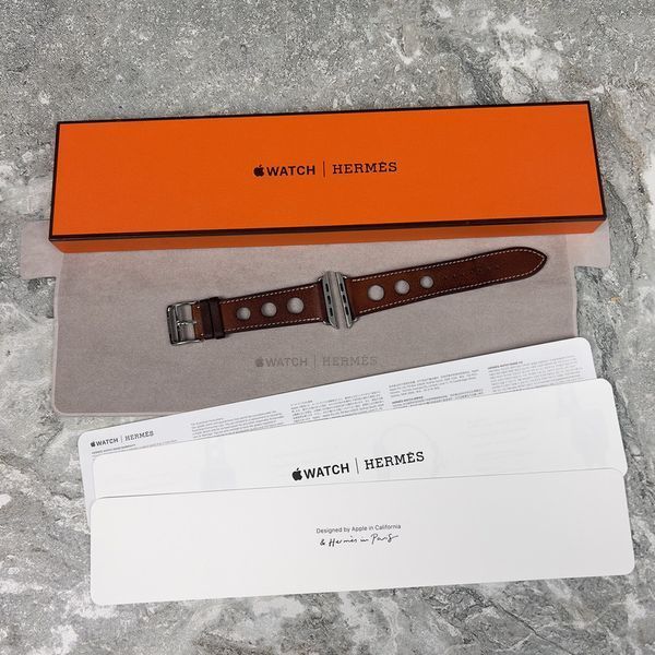 Apple Rallye ремінець для годинника зі шкіри Fauve Barenia 44 mm 013 фото