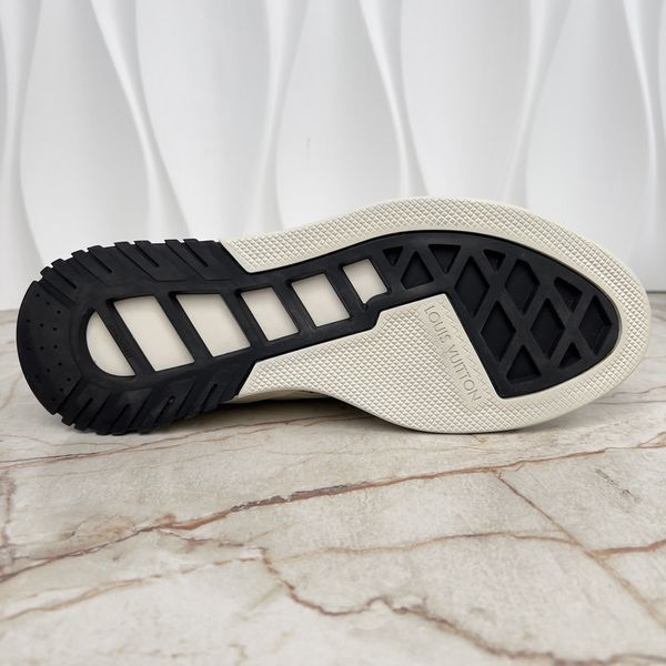 Fuel Power Sneakers Damier White Leather Mesh