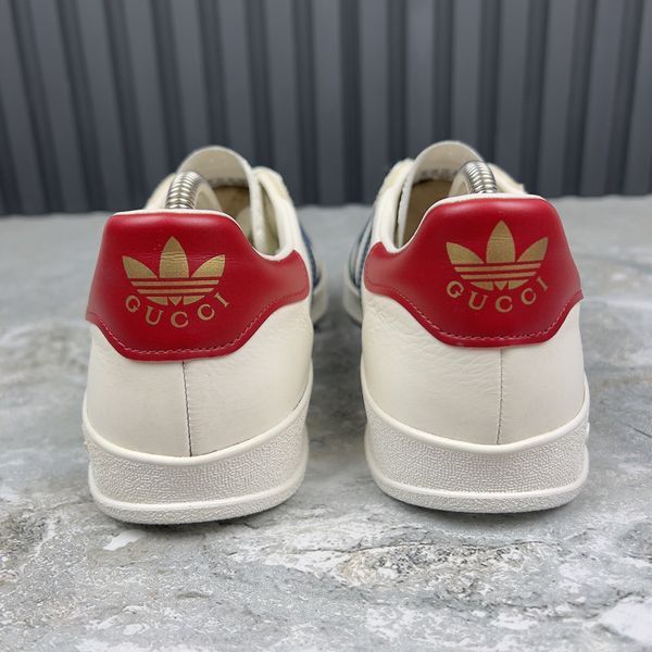 Gucci x Adidas Gazelle Logo Strips Sneakers Leather