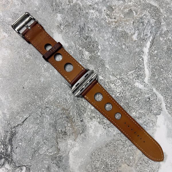 Apple Rallye ремінець для годинника зі шкіри Fauve Barenia 44 mm 013 фото