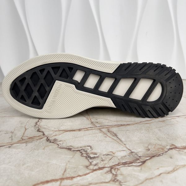 Fuel Power Sneakers Damier White Leather Mesh