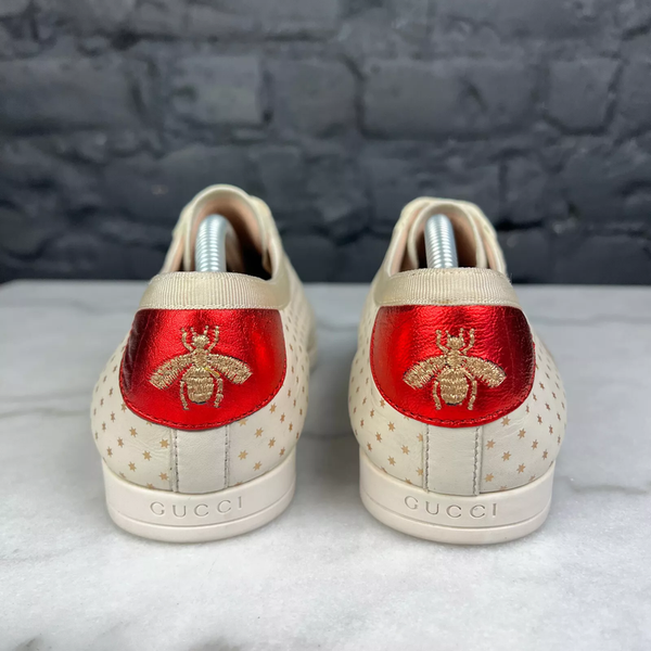 Gucci X Sega Falacer Sneakers Beige Leather