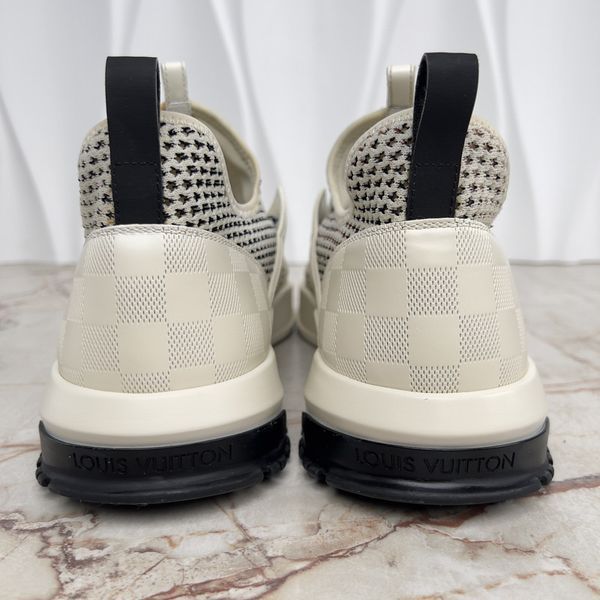 Fuel Power Sneakers Damier White Leather Mesh