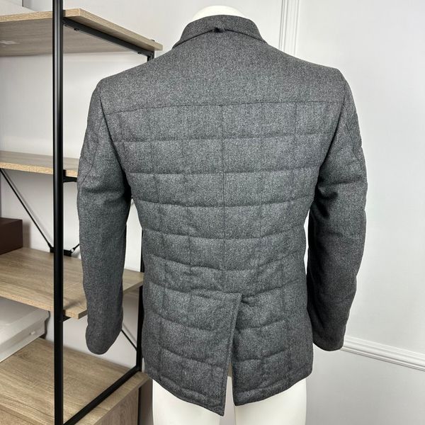 Brooks Brothers Black Fleece Quilted Bomber Jacket Woolen Flannel