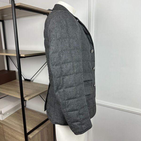 Brooks Brothers Black Fleece Quilted Bomber Jacket Woolen Flannel