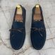 Arizona Tasseled Moccasin Blue Suede