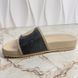 OFF THE GRID Slides Monogram Slides Dark Gray Leather