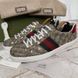 Ace Web Sneaker Supreme GG Beige Canvas Bee Print