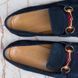 Jordaan Web Horsebit Loafers Blue Suede