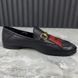Jordaan Horsebit Skull Embroidered Loafer Black Leather