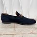 Jordaan Web Horsebit Loafers Blue Suede