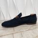 Jordaan Web Horsebit Loafers Blue Suede
