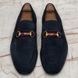 Jordaan Web Horsebit Loafers Blue Suede