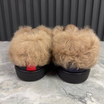 Ace Fur Sneakers Black Leather