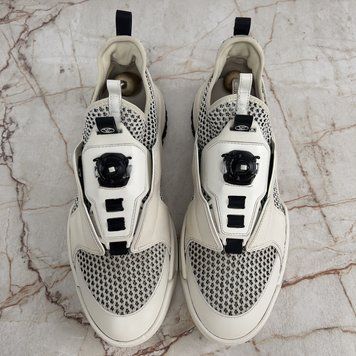 Fuel Power Sneakers Damier White Leather Mesh