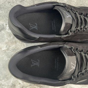 LV Trainer Sneakers Black Suede