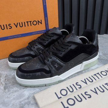 LV Trainer Monogram Eclipse кросівки чорні 4089 фото