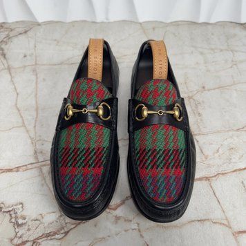 1953 Horsebit Loafers Tweed Black Leather