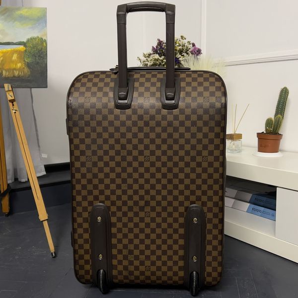 Pegase 65 Damier Ebene валіза коричнева шкіряна 003 фото