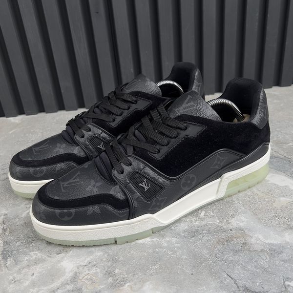 LV Trainer Monogram Eclipse кросівки чорні 4089 фото