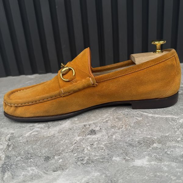 1953 Horsebit Loafers Mustard Brown Suede
