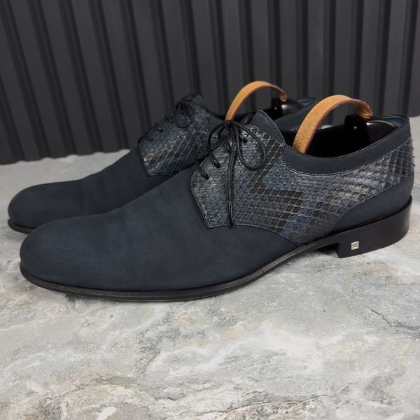 Python Derby Blue Nubuck