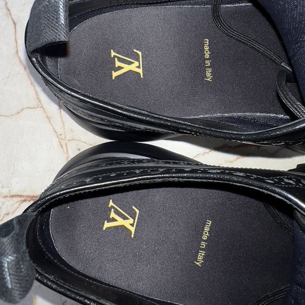 Monogram Bold Wingtip дербі чорні шкіряні 3666 фото