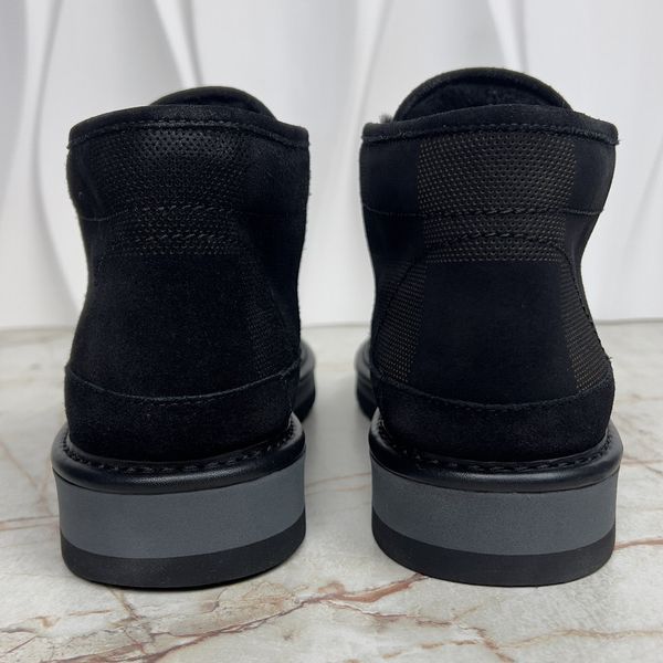 NIGO Damier Giant LV Cozy Lined черевики чорні замшеві на хутрі 3309 фото