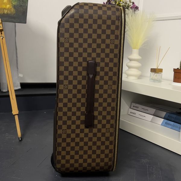 Pegase 65 Damier Ebene валіза коричнева шкіряна 003 фото