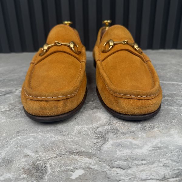 1953 Horsebit Loafers Mustard Brown Suede