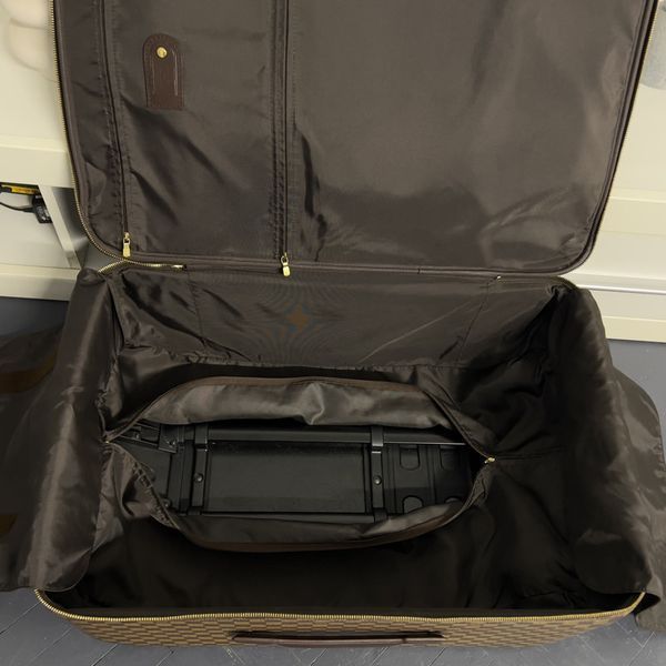 Pegase 65 Damier Ebene валіза коричнева шкіряна 003 фото