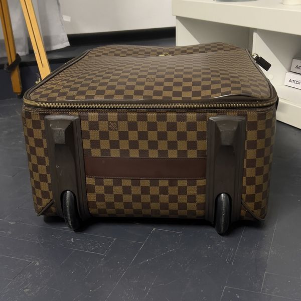 Pegase 65 Damier Ebene валіза коричнева шкіряна 003 фото