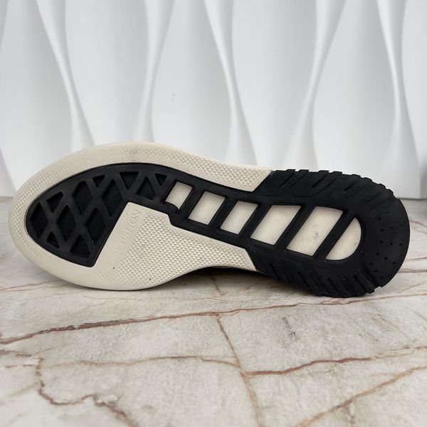 Fuel Power Sneakers Damier White Leather Mesh