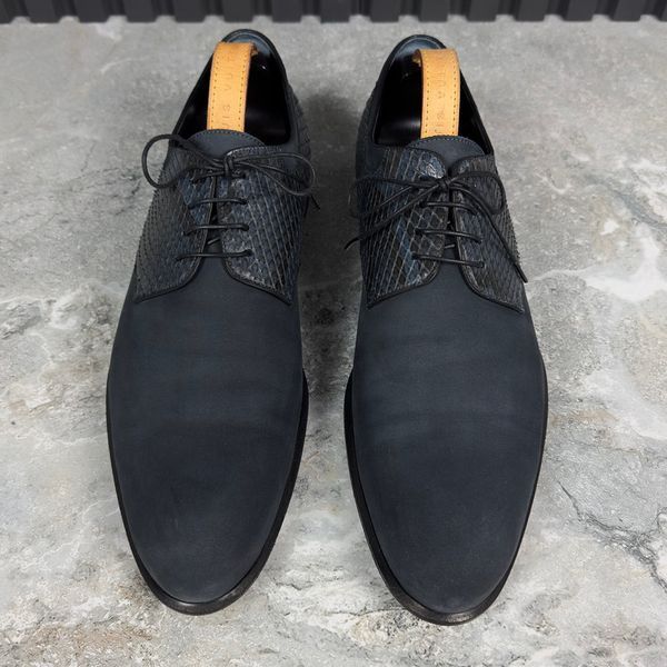 Python Derby Blue Nubuck