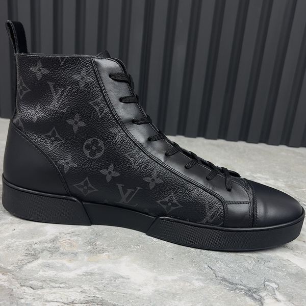 Match Up LV Monogram кросівки кеди чорні шкіряні 3114 фото