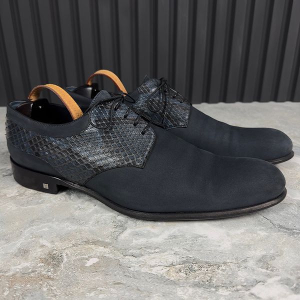 Python Derby Blue Nubuck