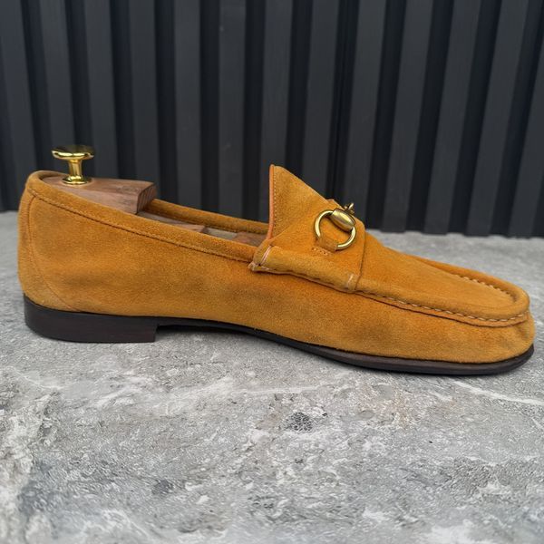 1953 Horsebit Loafers Mustard Brown Suede