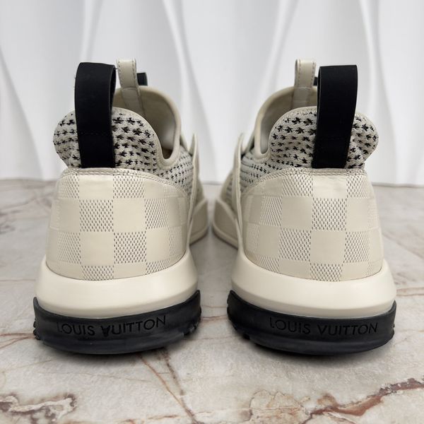 Fuel Power Sneakers Damier White Leather Mesh