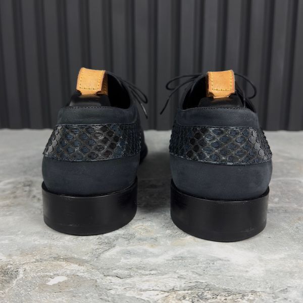 Python Derby Blue Nubuck