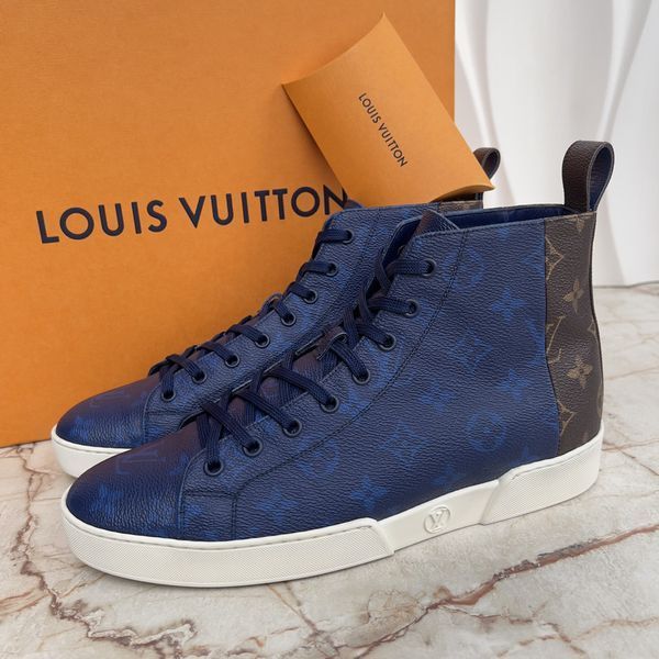 Match Up Sneakers LV Monogram Blue Leather