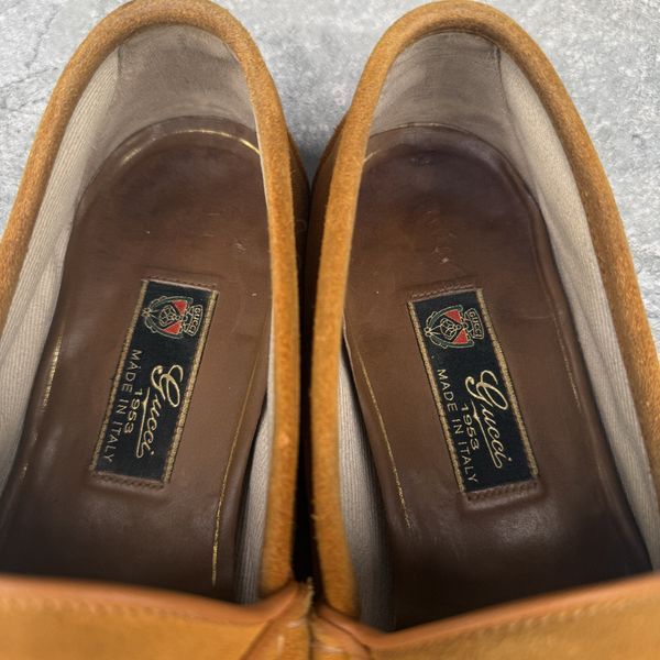 1953 Horsebit Loafers Mustard Brown Suede